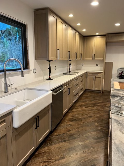 White Oak Installation — Kitchen Detail