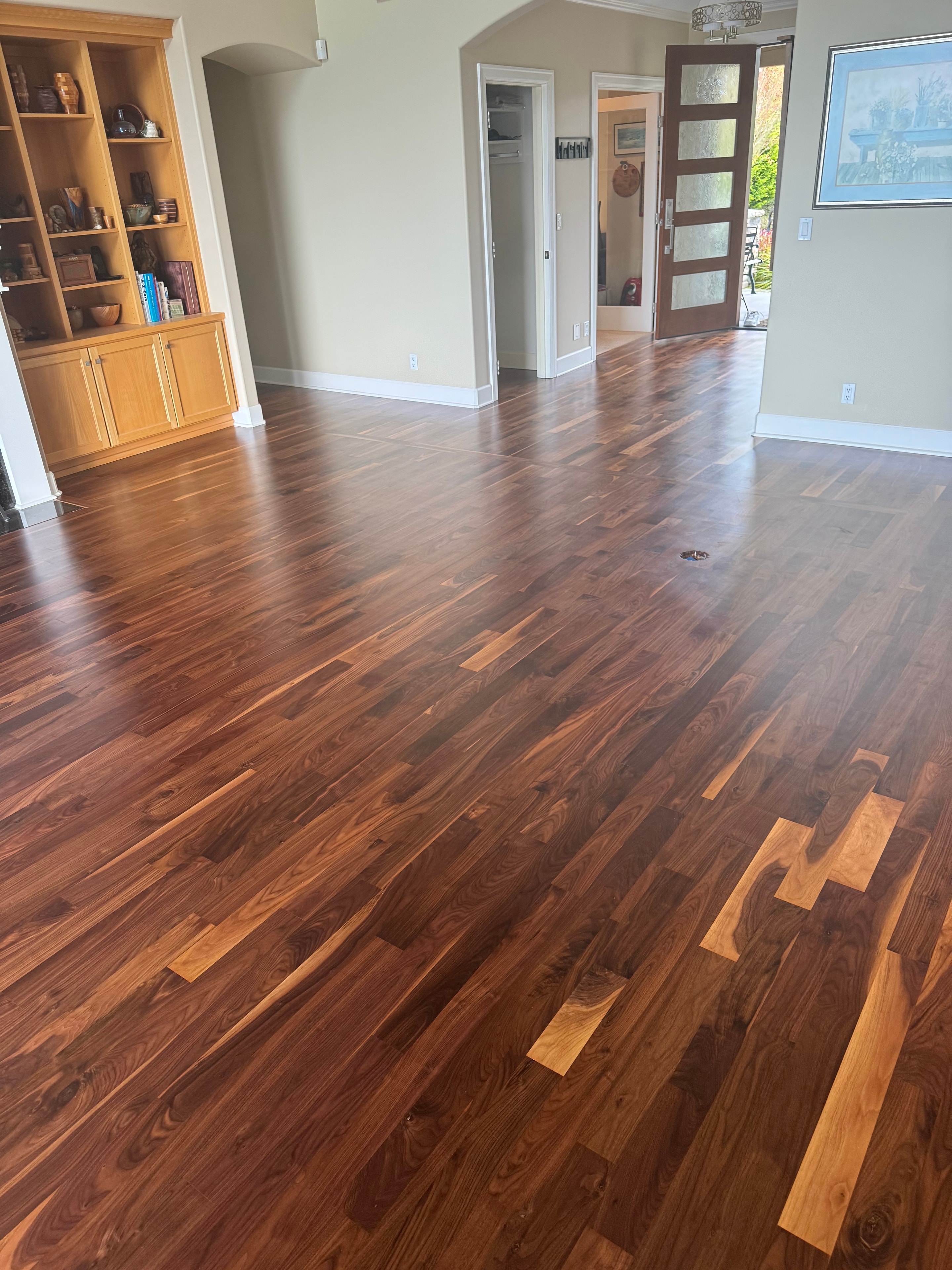 Walnut Floor — Living Area