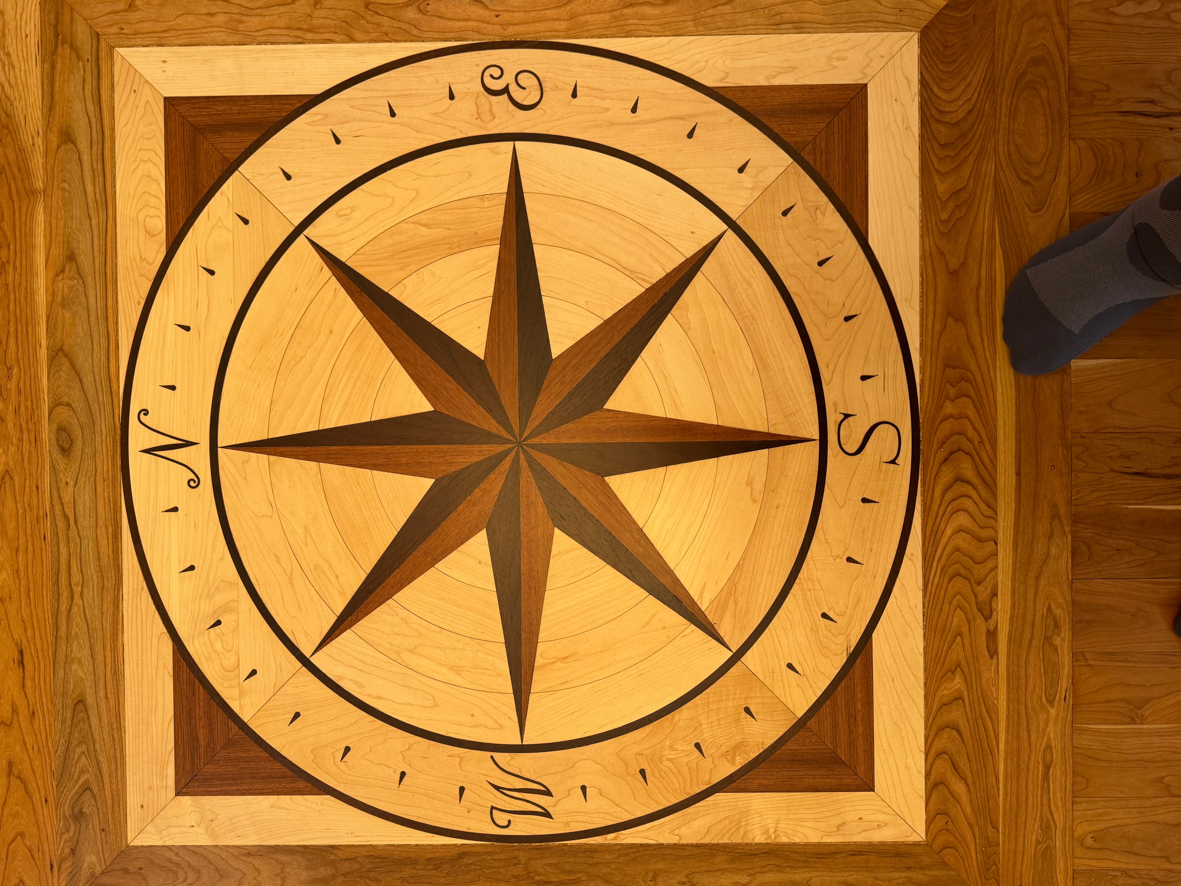 Compass Rose Medallion — Detail