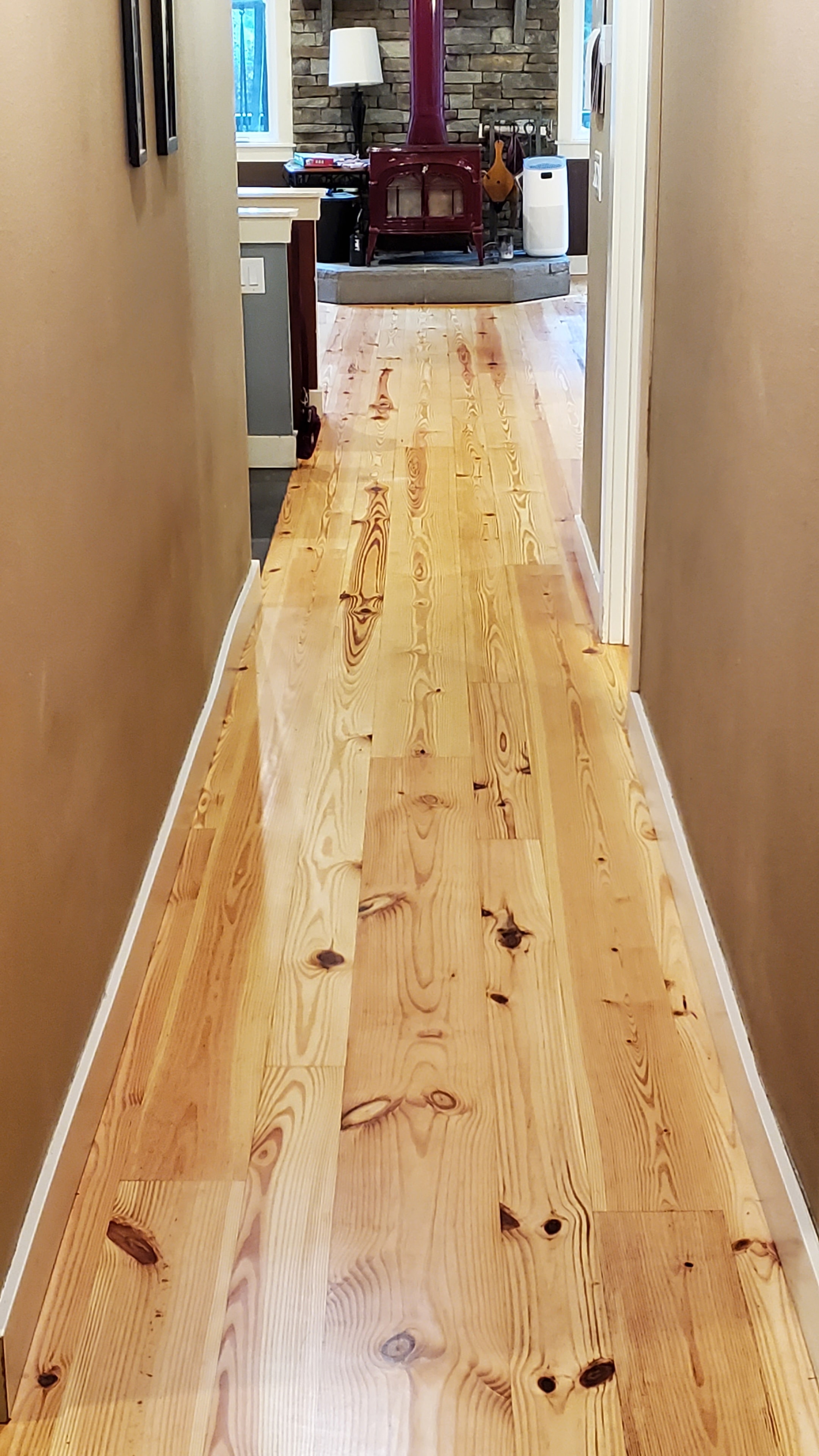 Pine Floor Installation